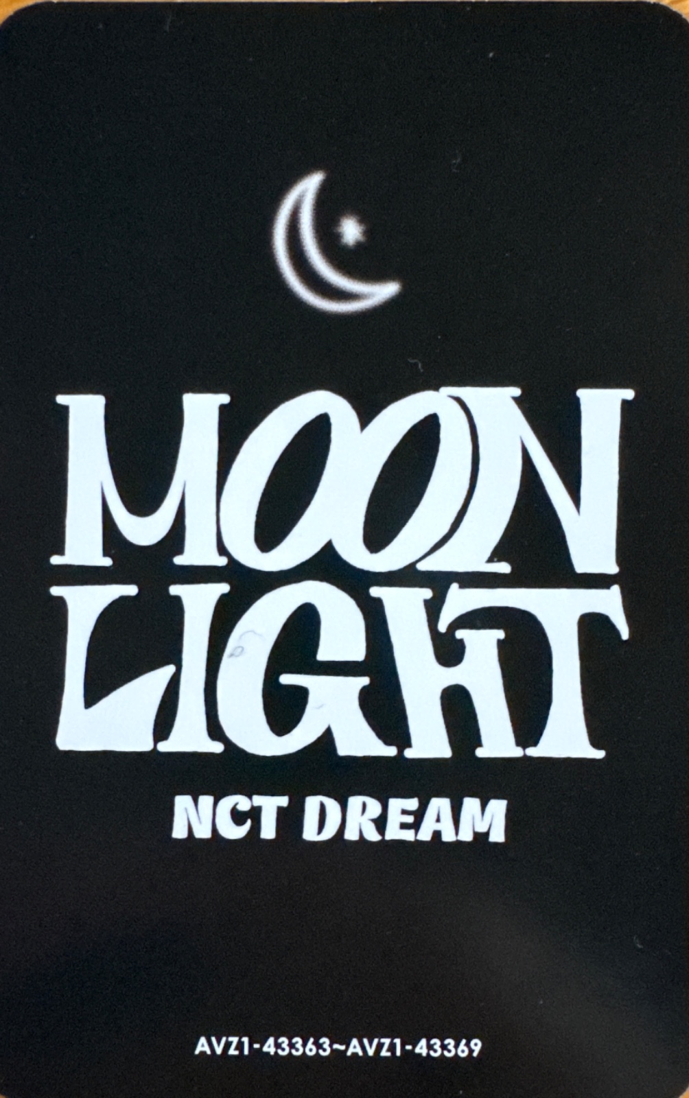 Mark NCT DREAM photocard back side - Trading Card