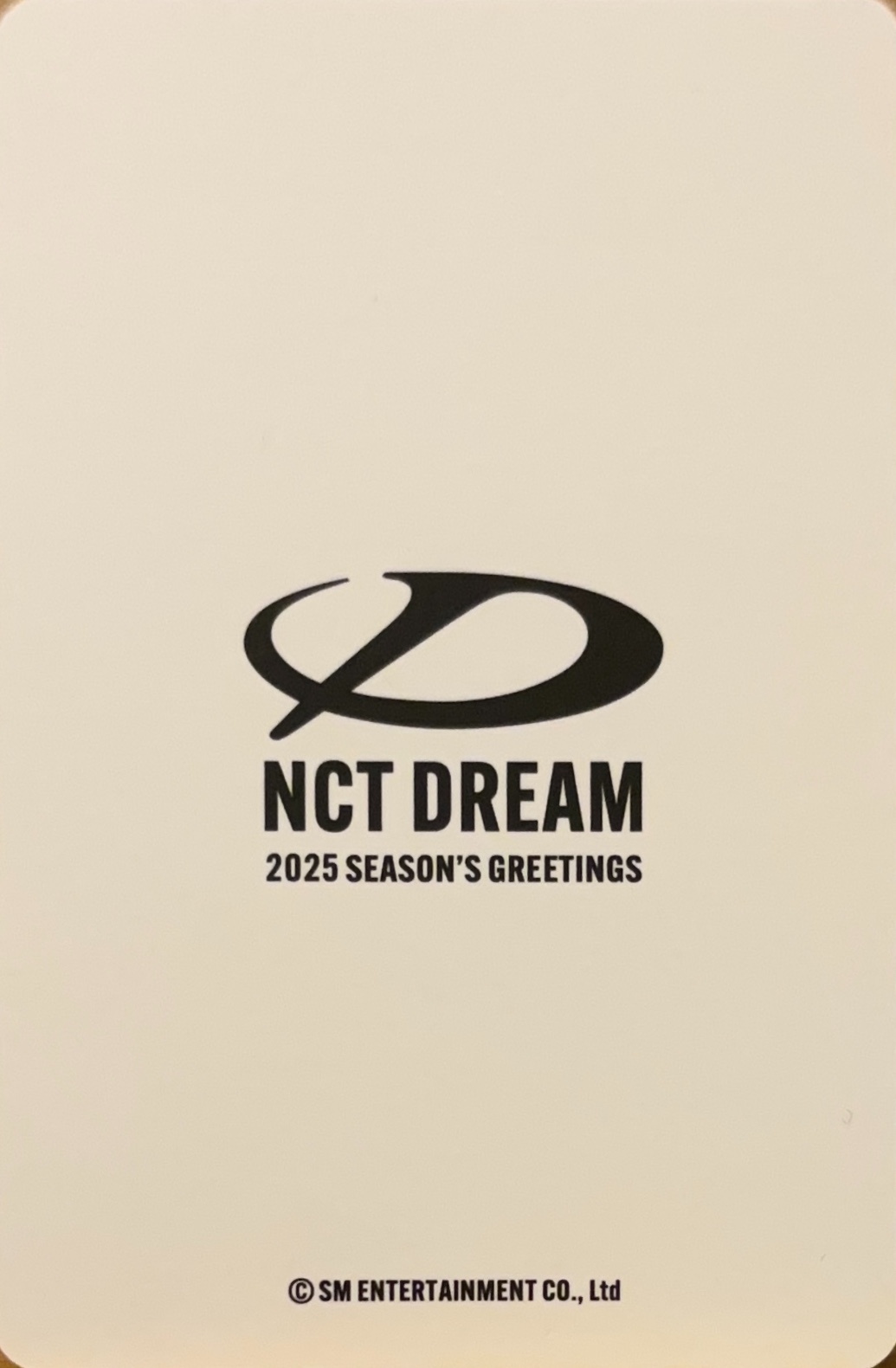 Renjun NCT DREAM photocard back side - Random Trading Card B set
