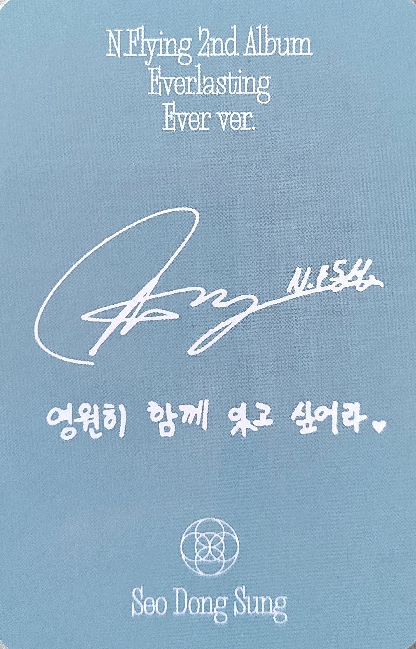 Dongsung N.Flying photocard back side - Selfie Photocard