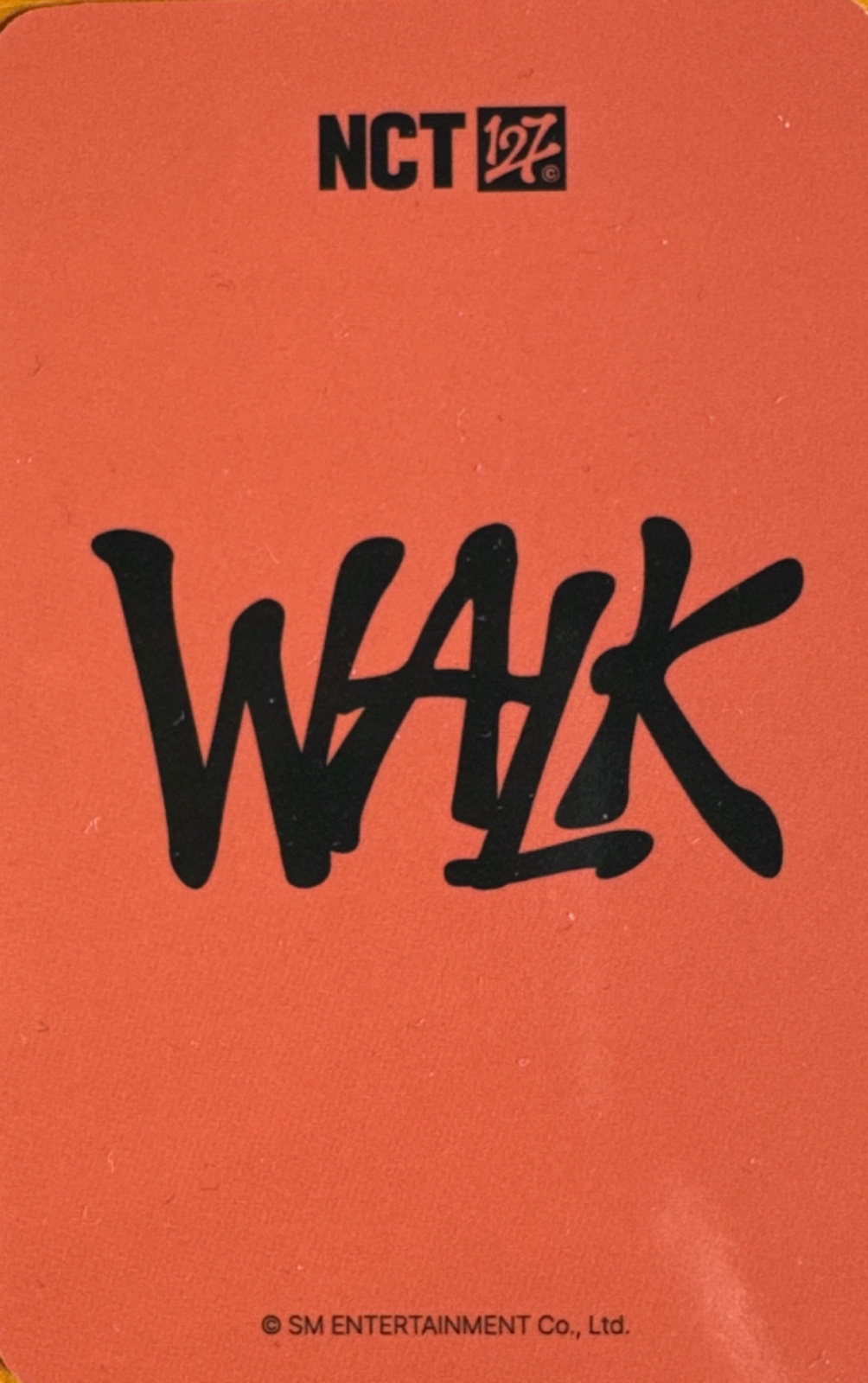 Jungwoo NCT 127 photocard back side - Online