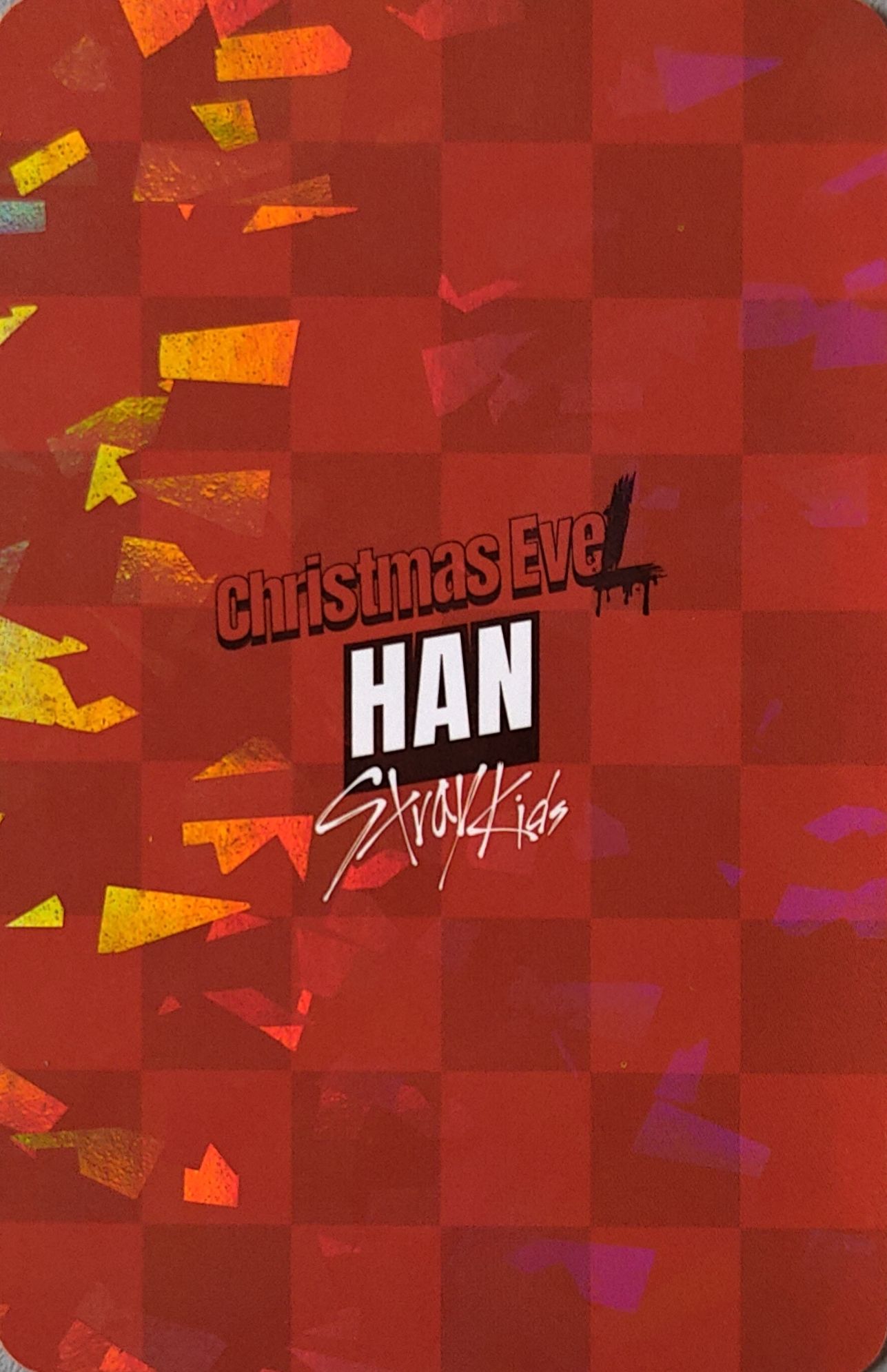 Han Stray Kids photocard back side - Glitter Photocard