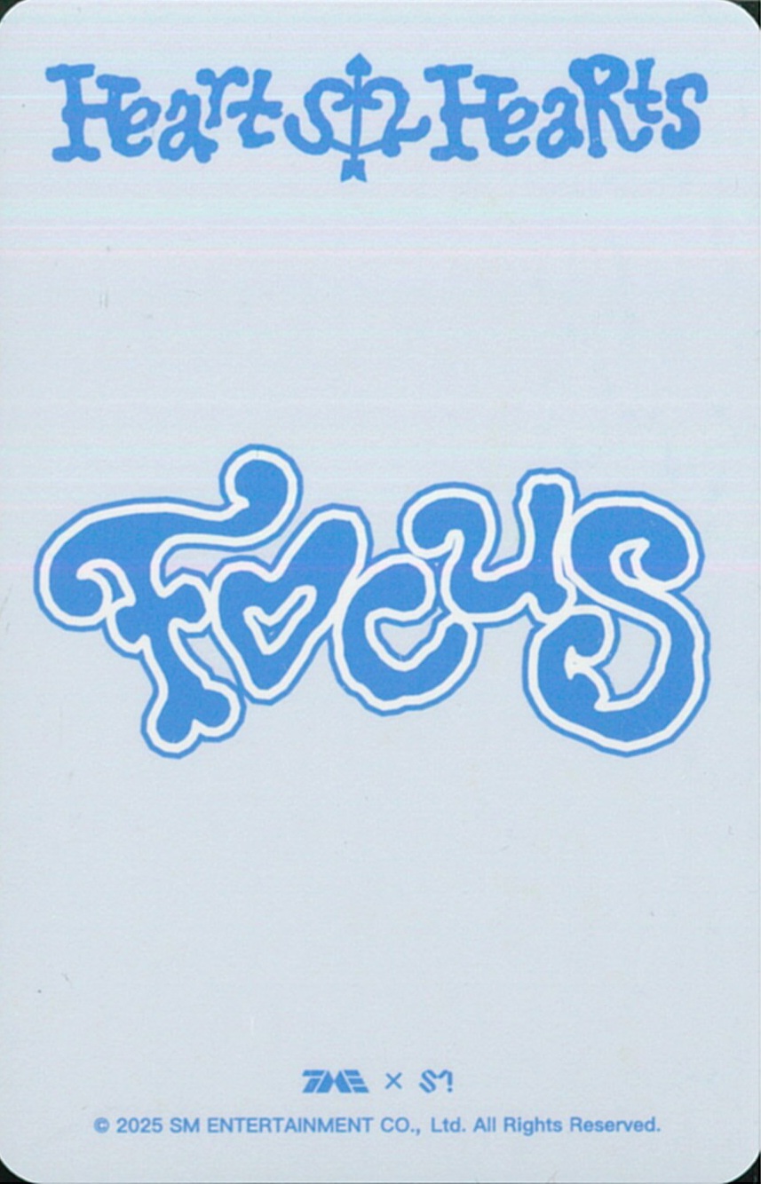 Juun Hearts2Hearts photocard back side - Ver. 2