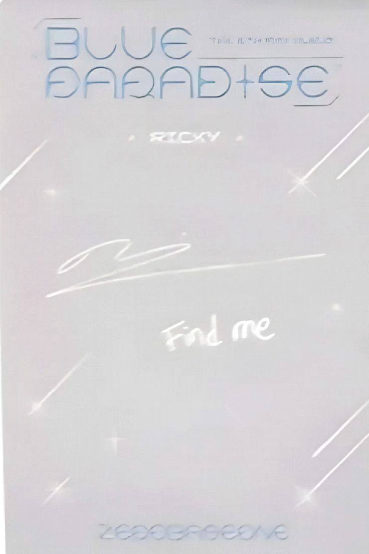 Ricky ZEROBASEONE photocard back side - Photocards