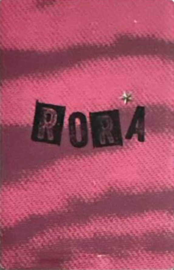 Rora BABYMONSTER photocard back side - Selfie Photocards