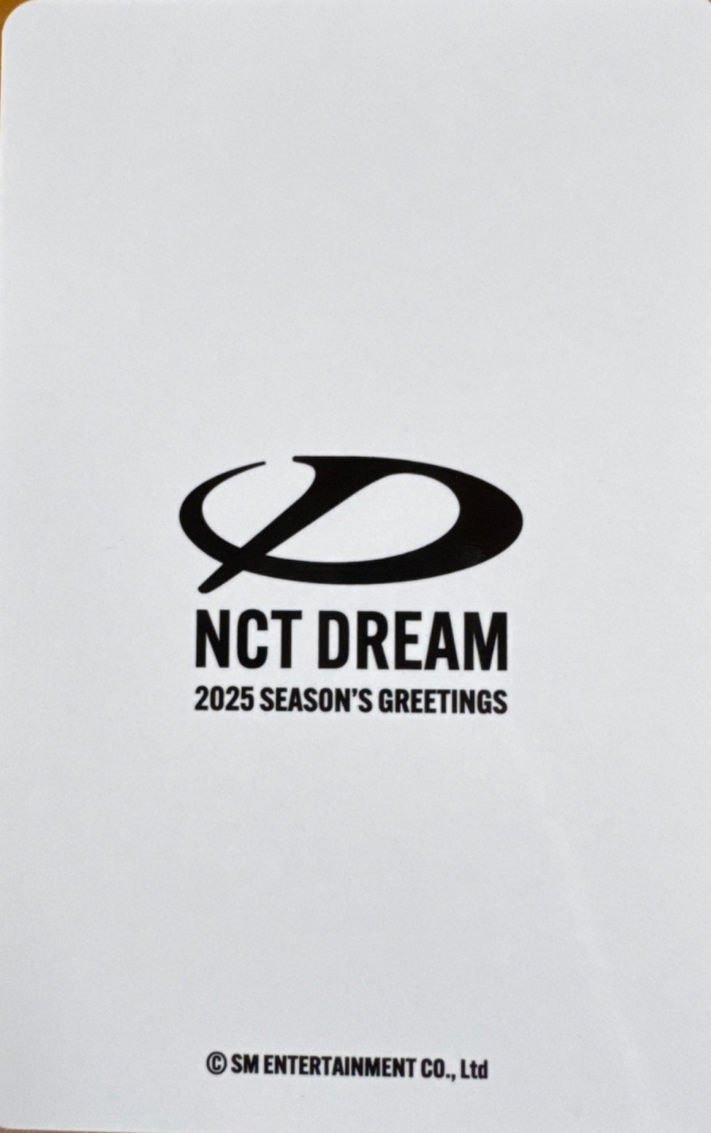 Jeno NCT DREAM photocard back side - Selfie Photocards