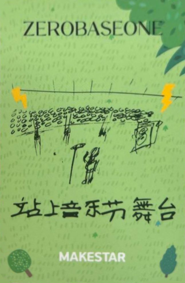 Jiwoong ZEROBASEONE photocard back side - Zerose Ver. Special LD