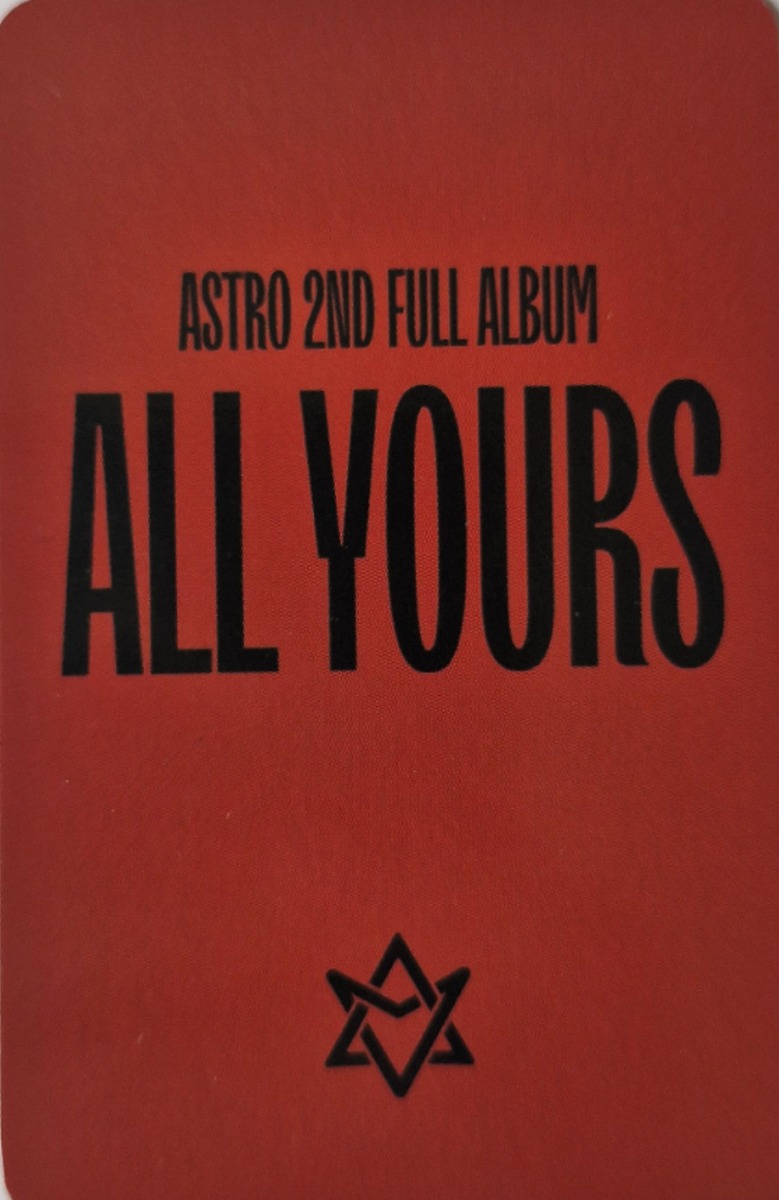 JinJin ASTRO photocard back side - Preorder