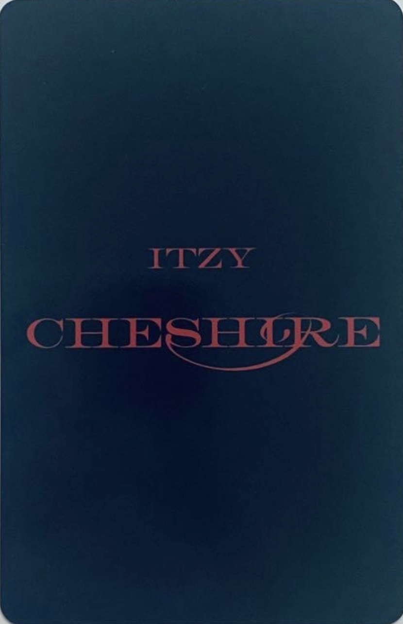 Ryujin ITZY photocard back side - Preorder