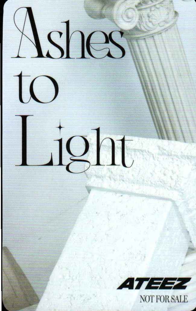 Jongho ATEEZ photocard back side - Lucky Draw