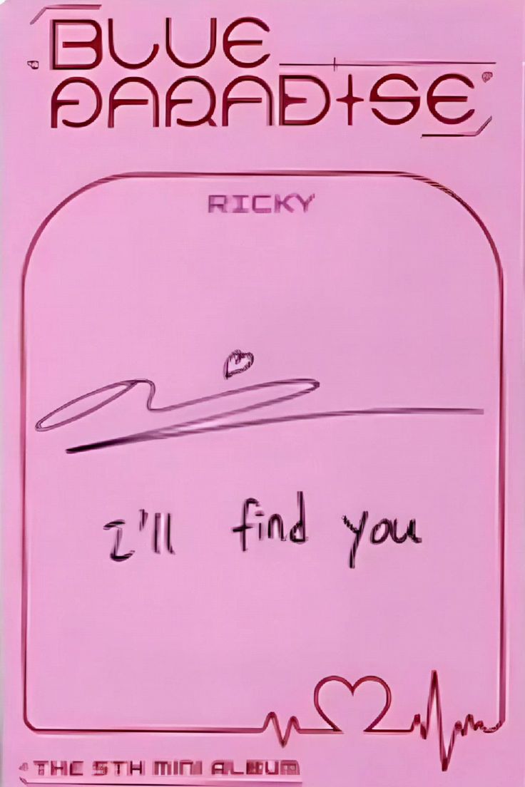Ricky ZEROBASEONE photocard back side - Photocards
