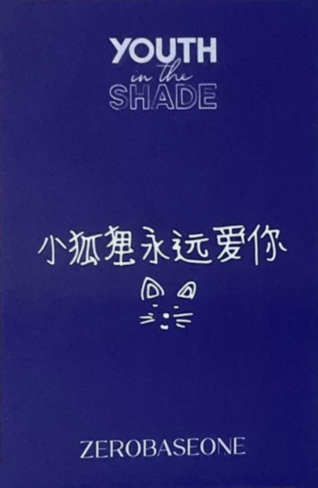 Matthew ZEROBASEONE photocard back side - China Preorder