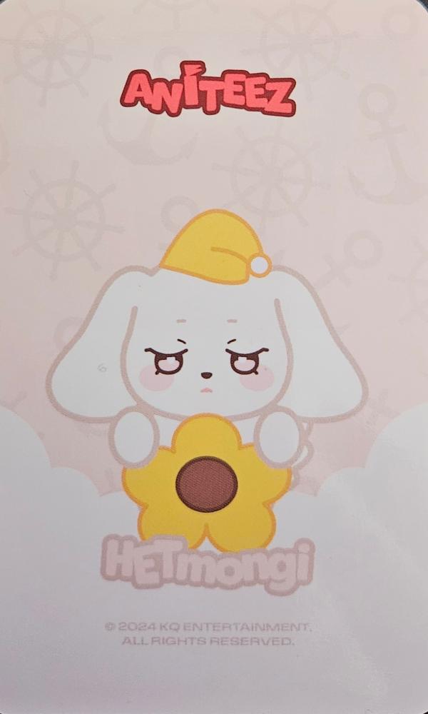 Yeosang ATEEZ photocard back side - Monitor Doll - Sleep Ver.