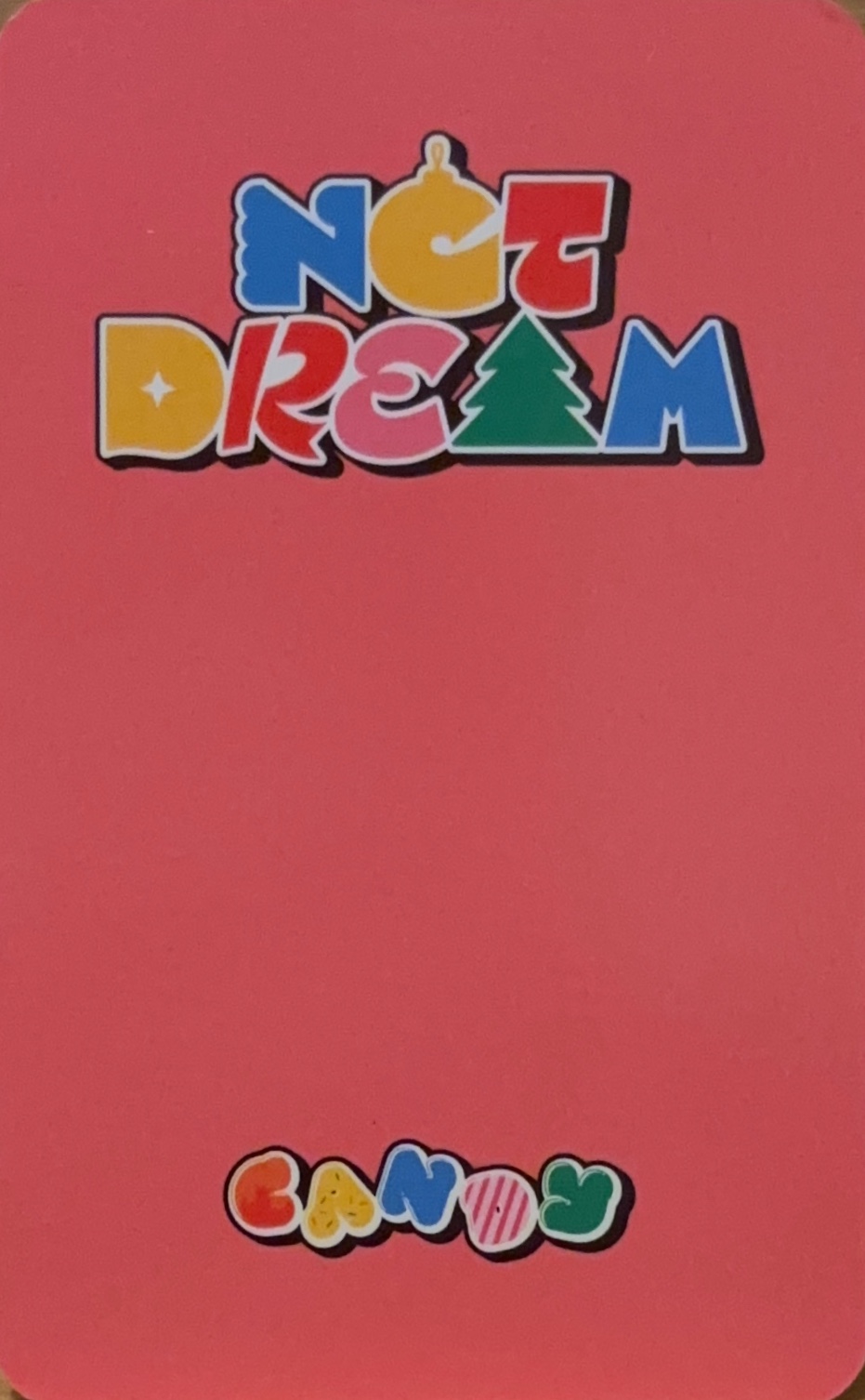 Jisung NCT DREAM photocard back side - Preorder