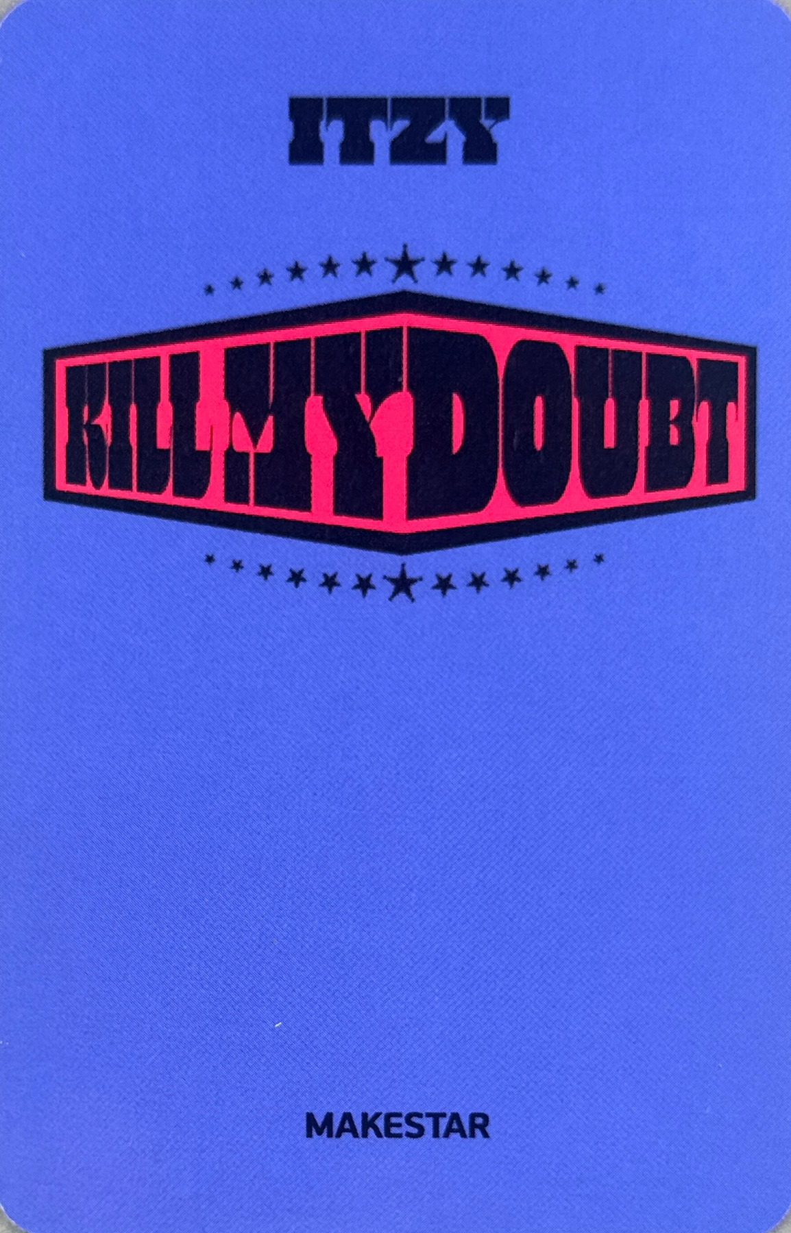 Yeji ITZY photocard back side - Lucky Draw