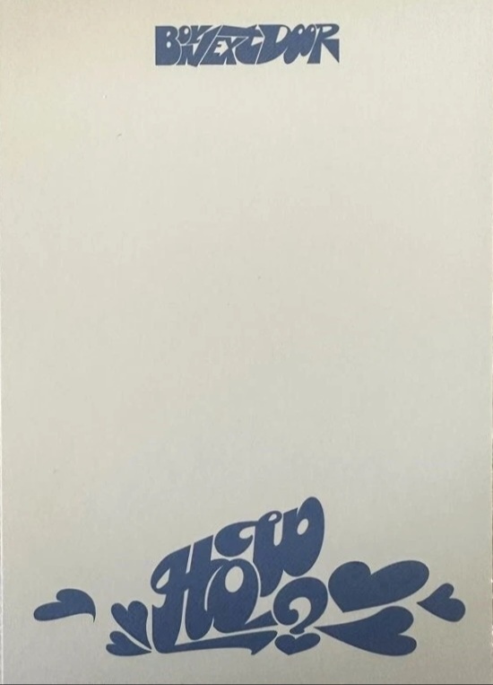 Taesan BOYNEXTDOOR photocard back side - Postcard