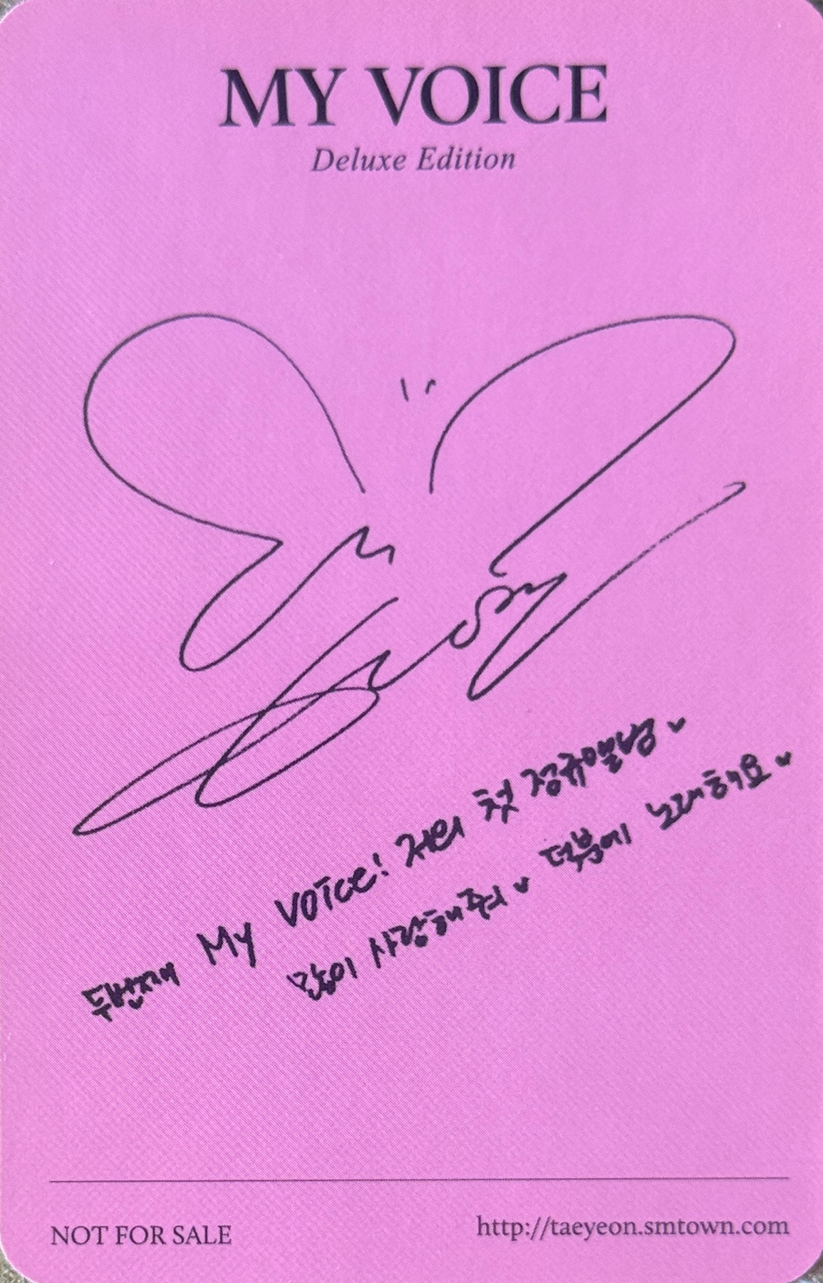 Taeyeon Taeyeon photocard back side - Photocard