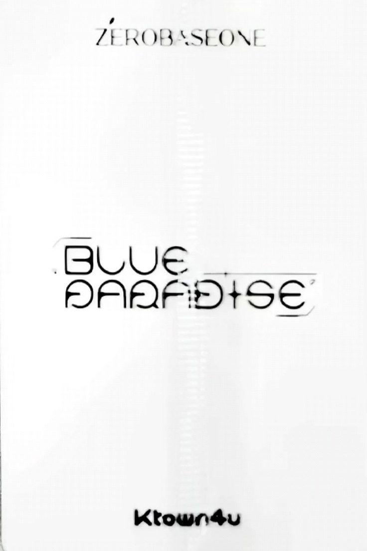 Hanbin ZEROBASEONE photocard back side - Digipack Ver. Preorder