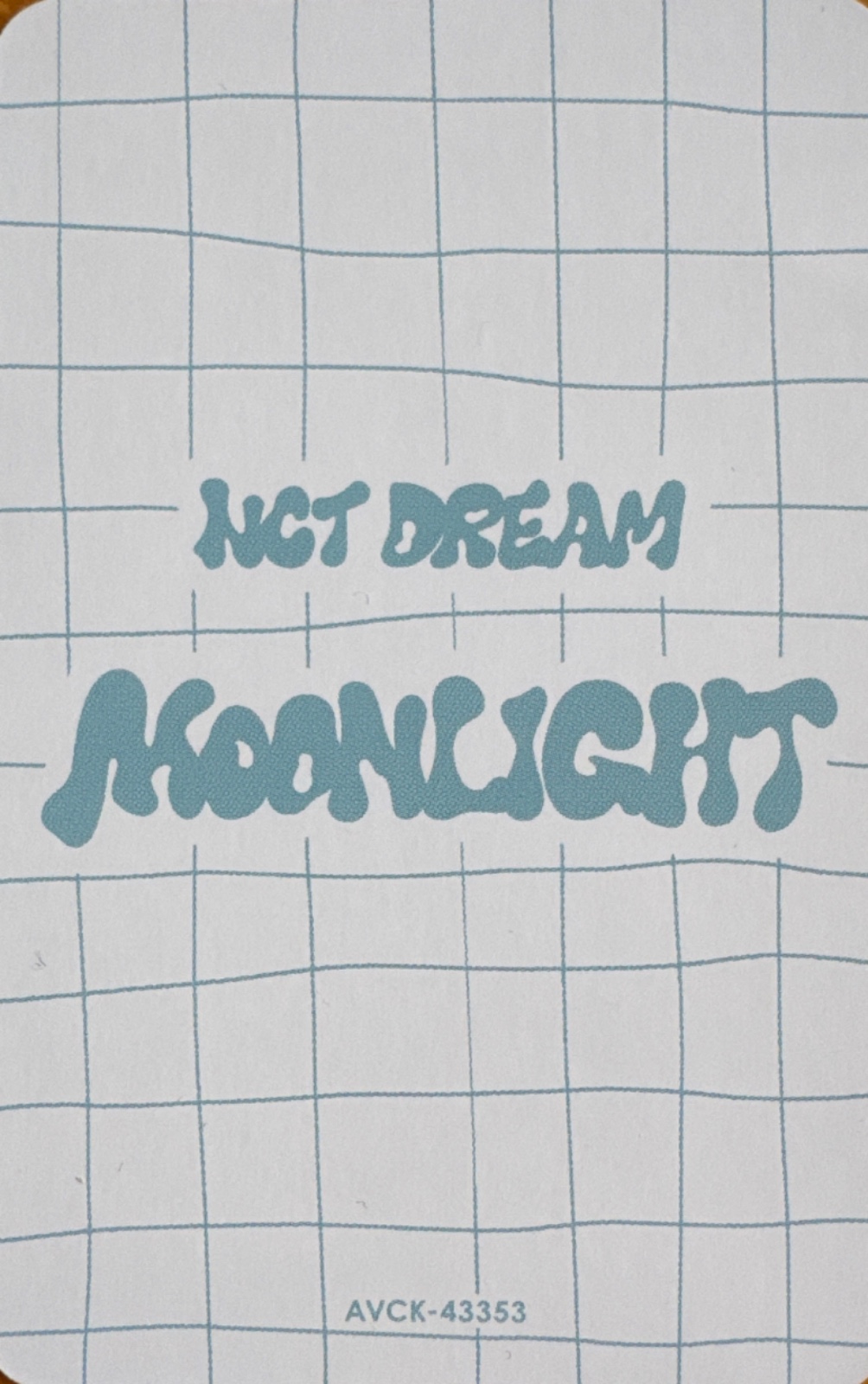 Jisung NCT DREAM photocard back side - Trading card