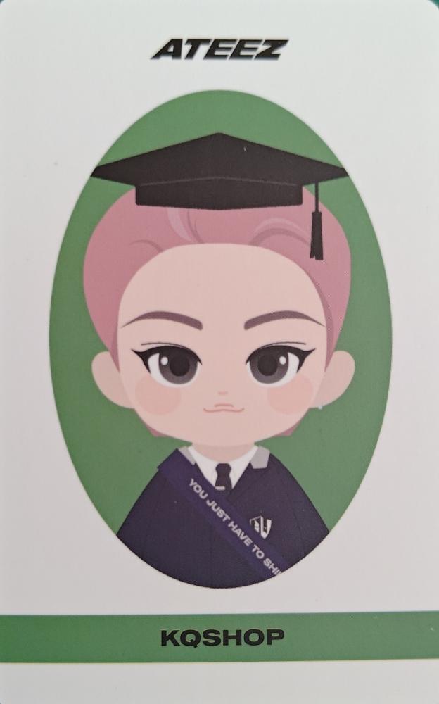 Seonghwa ATEEZ photocard back side - Figure Ver.