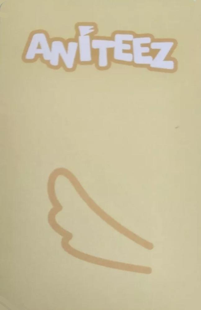 Yunho ATEEZ photocard back side - Random Trading Card