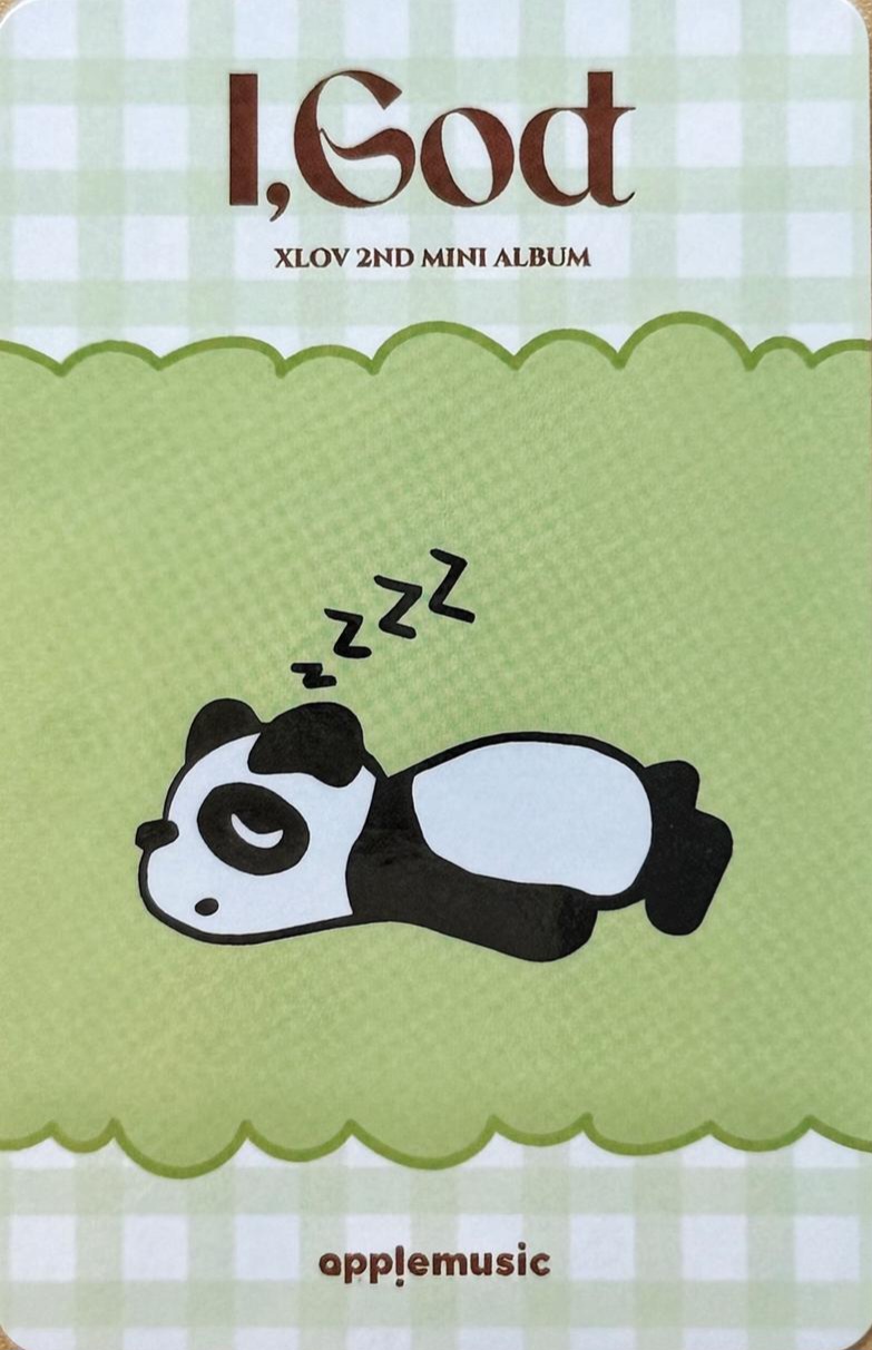 Wumuti XLOV photocard back side - Preorder Benefit