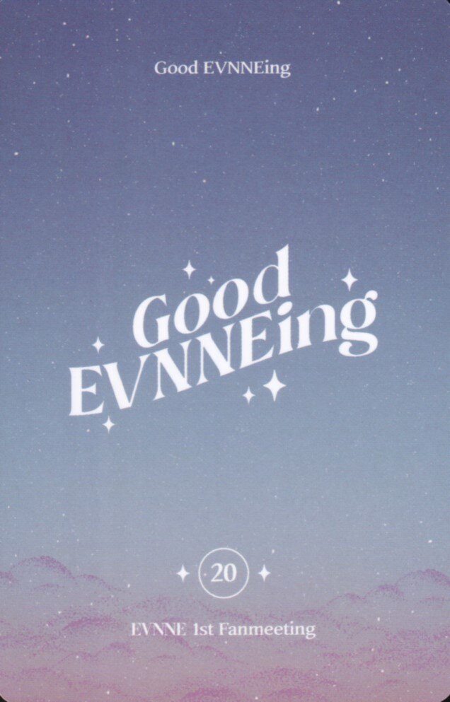 Yunseo EVNNE photocard back side - Random Photocard Set