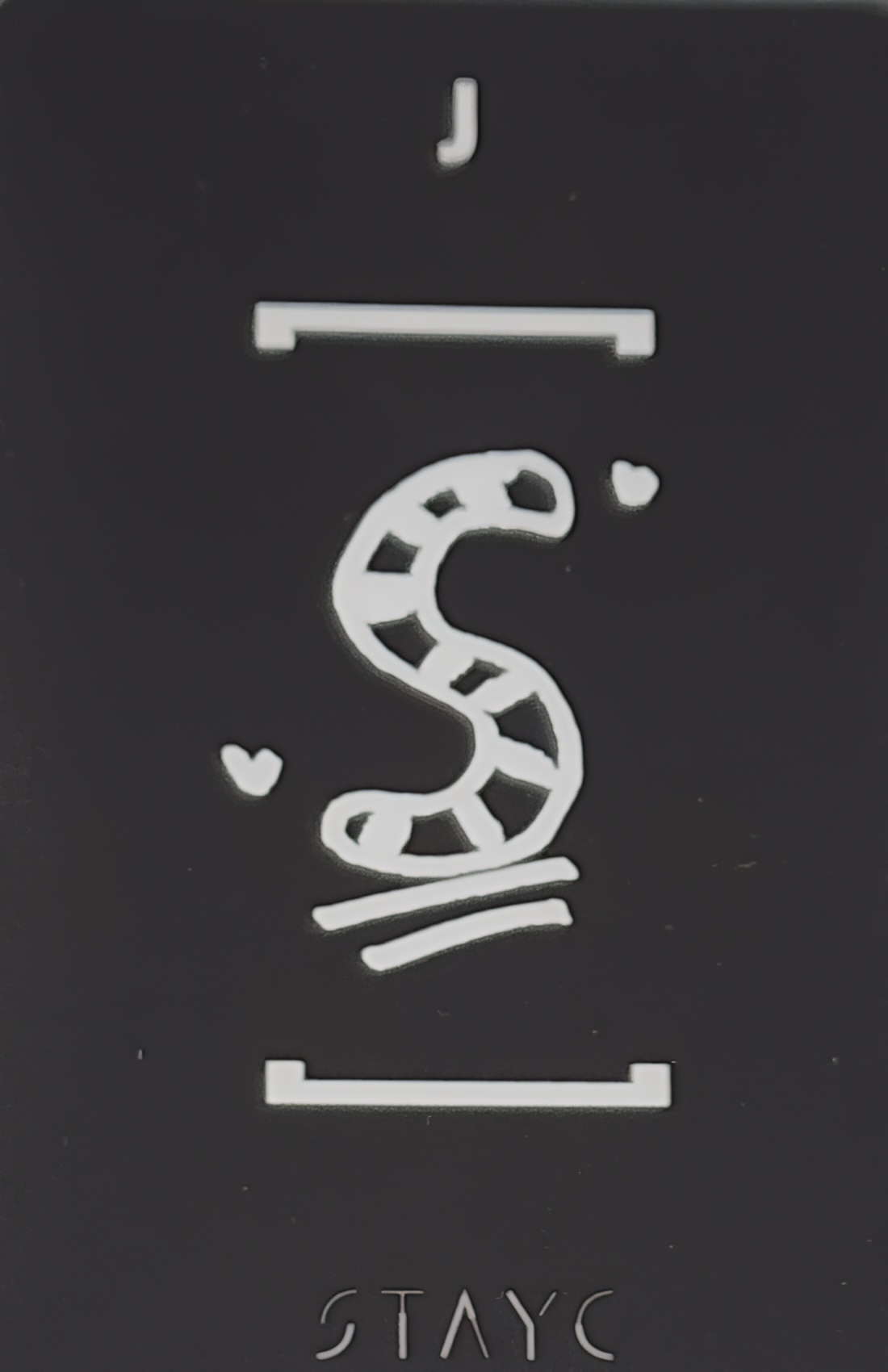 J STAYC photocard back side - S