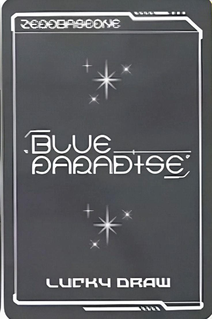 Hanbin ZEROBASEONE photocard back side - Keycap Ver. LD