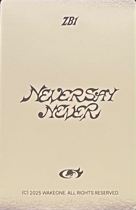 Gunwook ZEROBASEONE photocard back side - Photocard Set