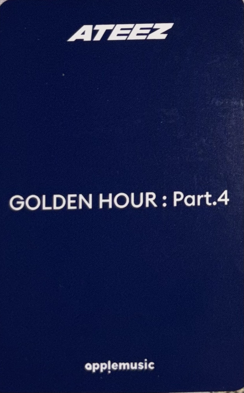 Hongjoong ATEEZ photocard back side - Photobook Ver. - Preorder