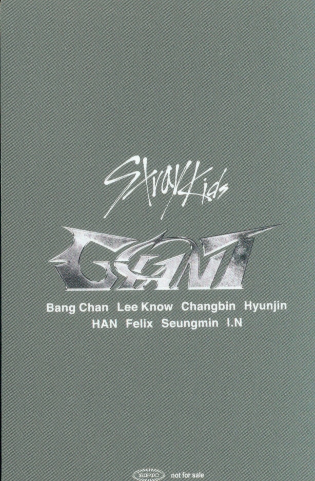 Lee Know Stray Kids photocard back side - 12/07 - Kyocera Dome, Osaka