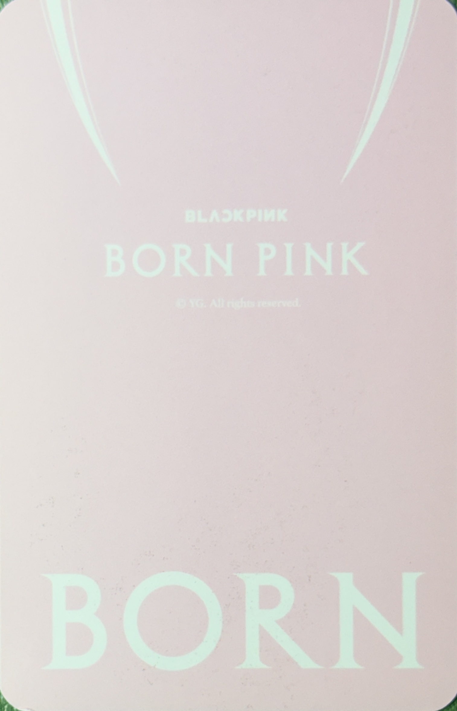 Lisa BLACKPINK photocard back side - Toploader Kit