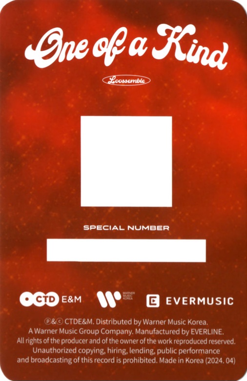Vivi Loossemble photocard back side - QR Card