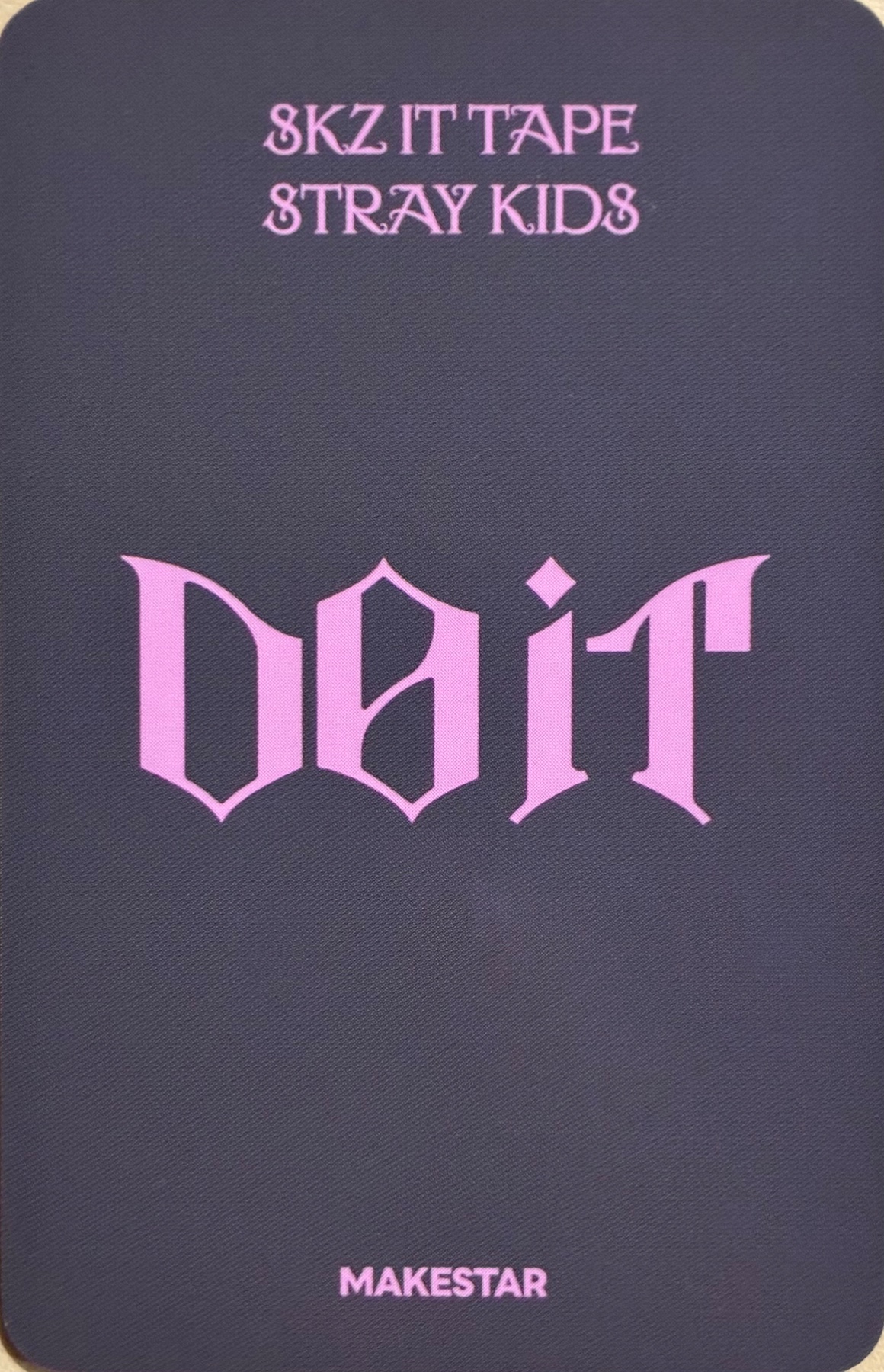 Felix Stray Kids photocard back side - Preorder