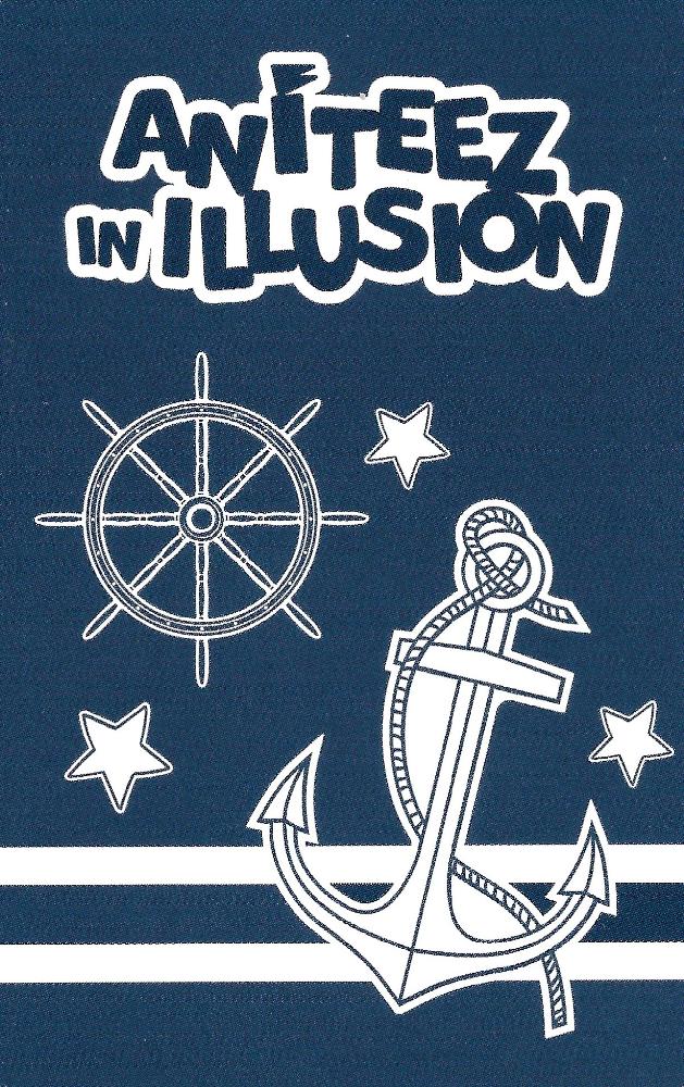 San ATEEZ photocard back side - Random Trading Card