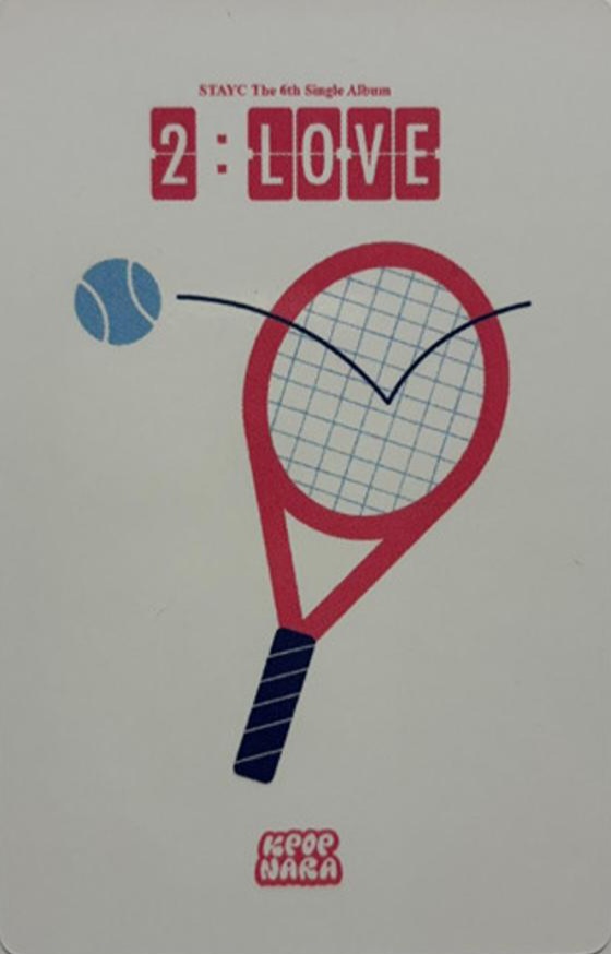 J STAYC photocard back side - Benefit