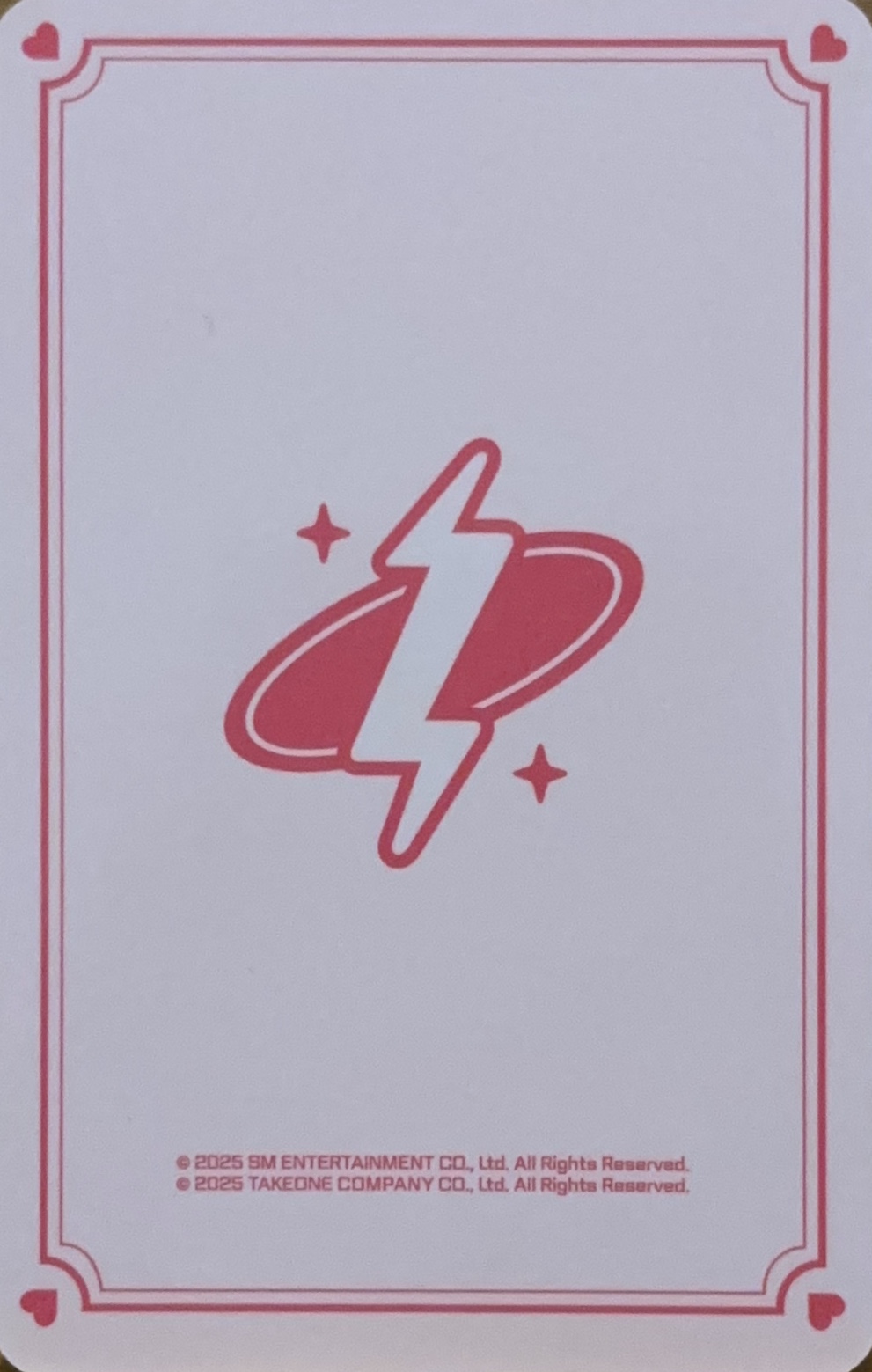 Renjun NCT photocard back side - Cupid ver. Set