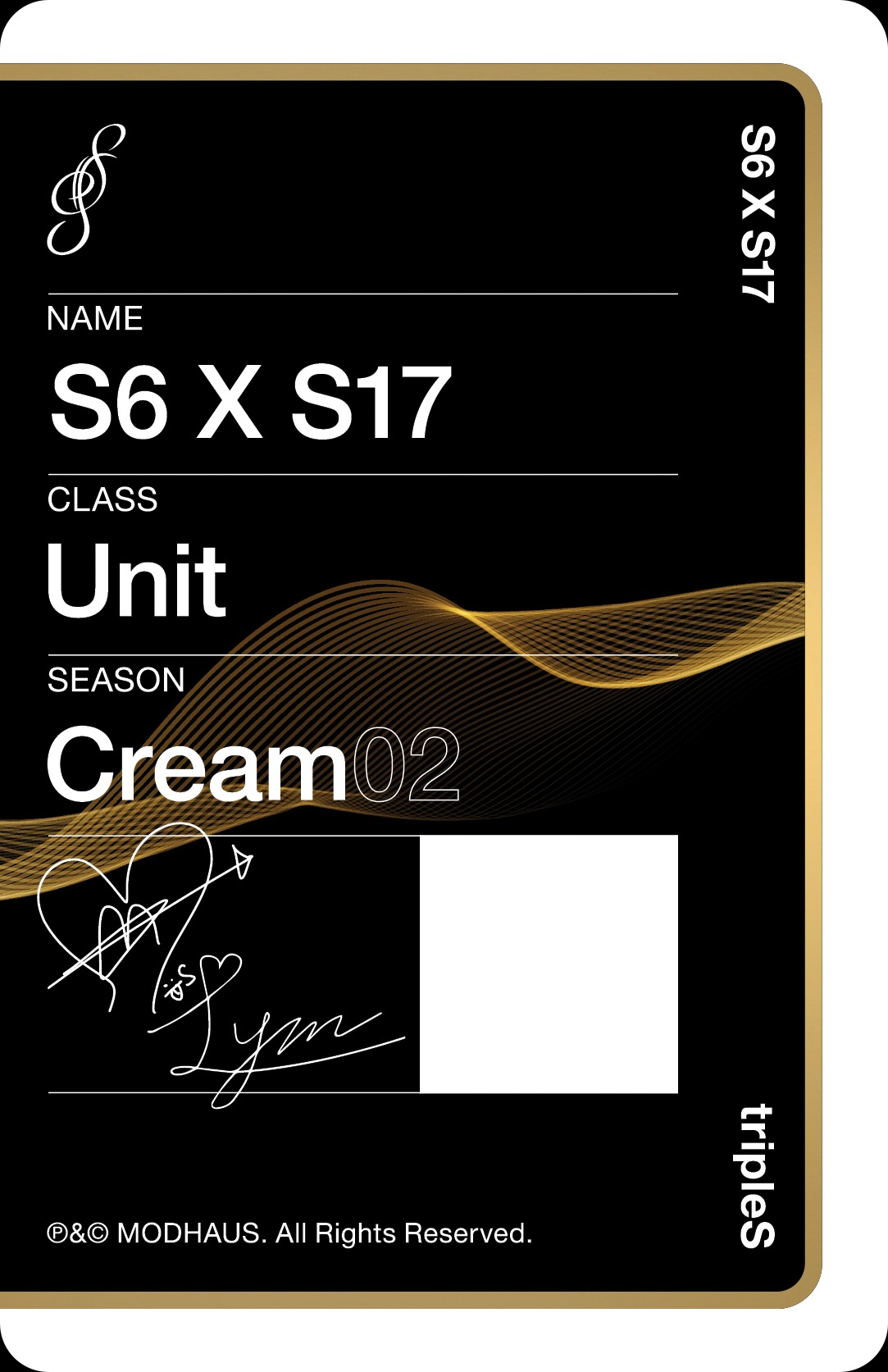 Lynn & Soomin tripleS photocard back side - Unit Class Objekt