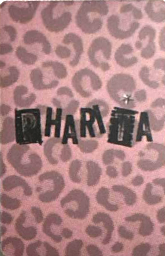 Pharita BABYMONSTER photocard back side - Selfie Photocards