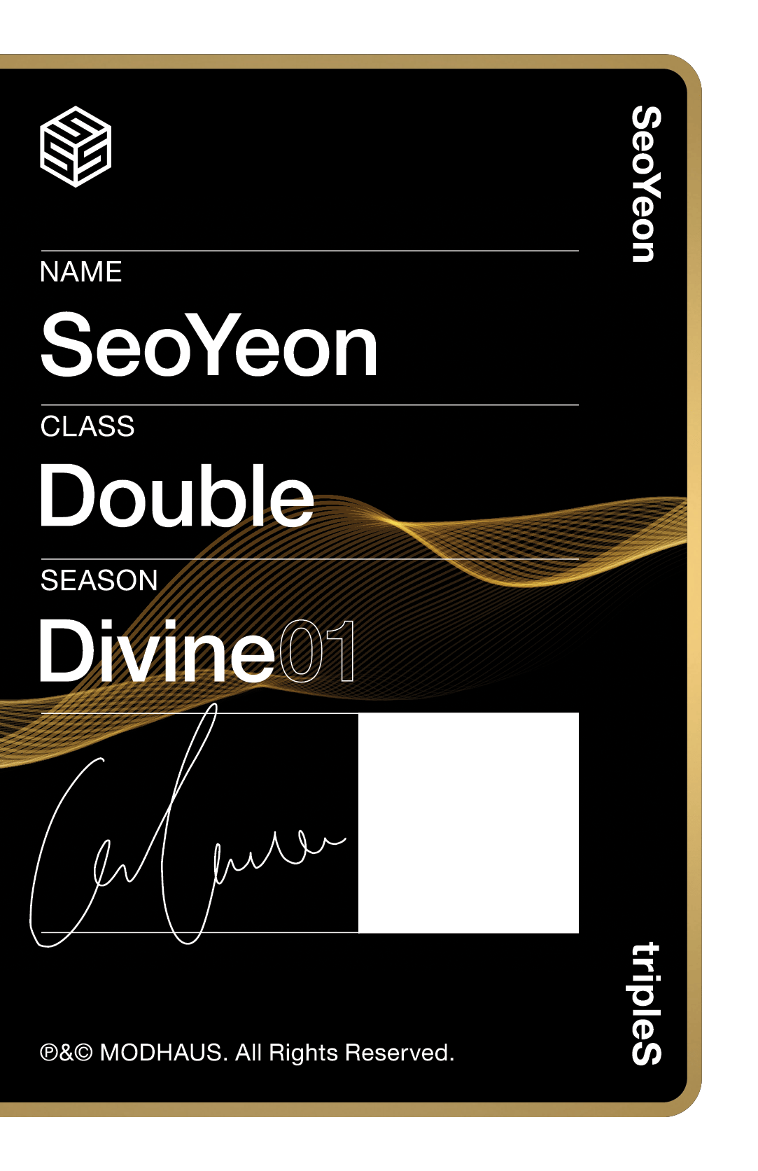 Seoyeon tripleS photocard back side - Photocard (Ver 2)