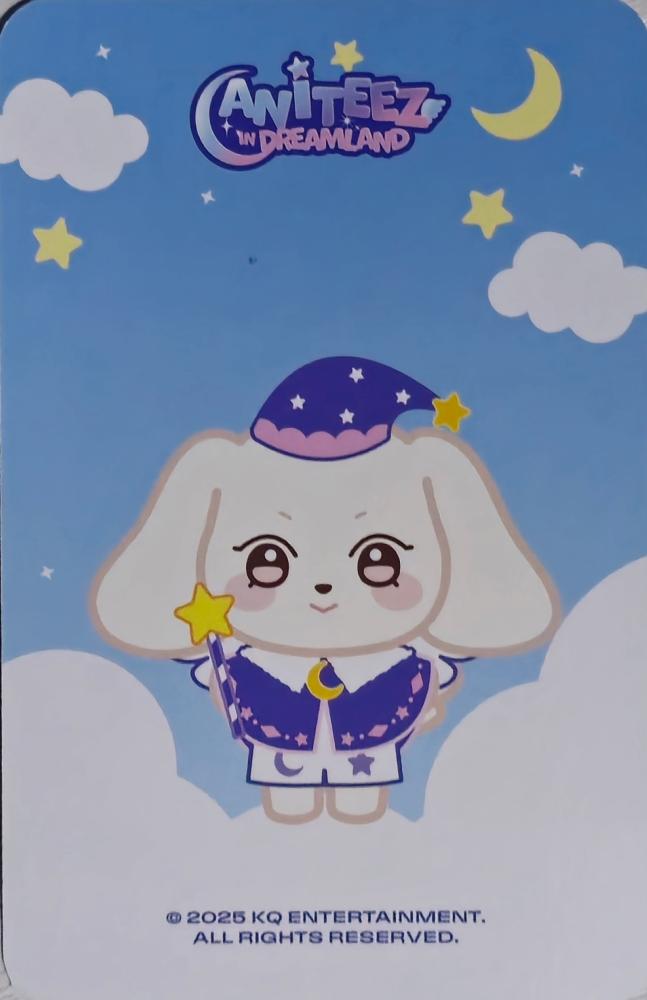 Yeosang ATEEZ photocard back side - Key Cap Keyring