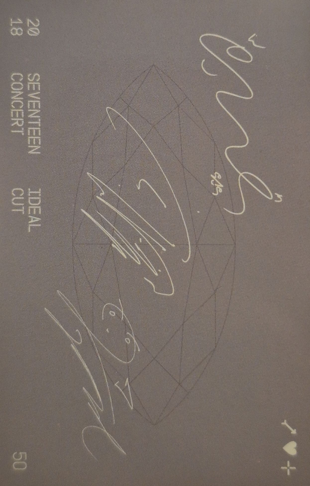Jun, Jeonghan & Wonwoo SEVENTEEN photocard back side - Trading Card