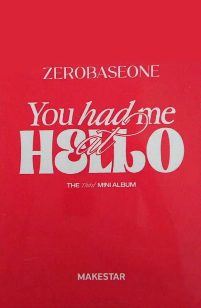 Yujin ZEROBASEONE photocard back side - Photobook Ver. LD