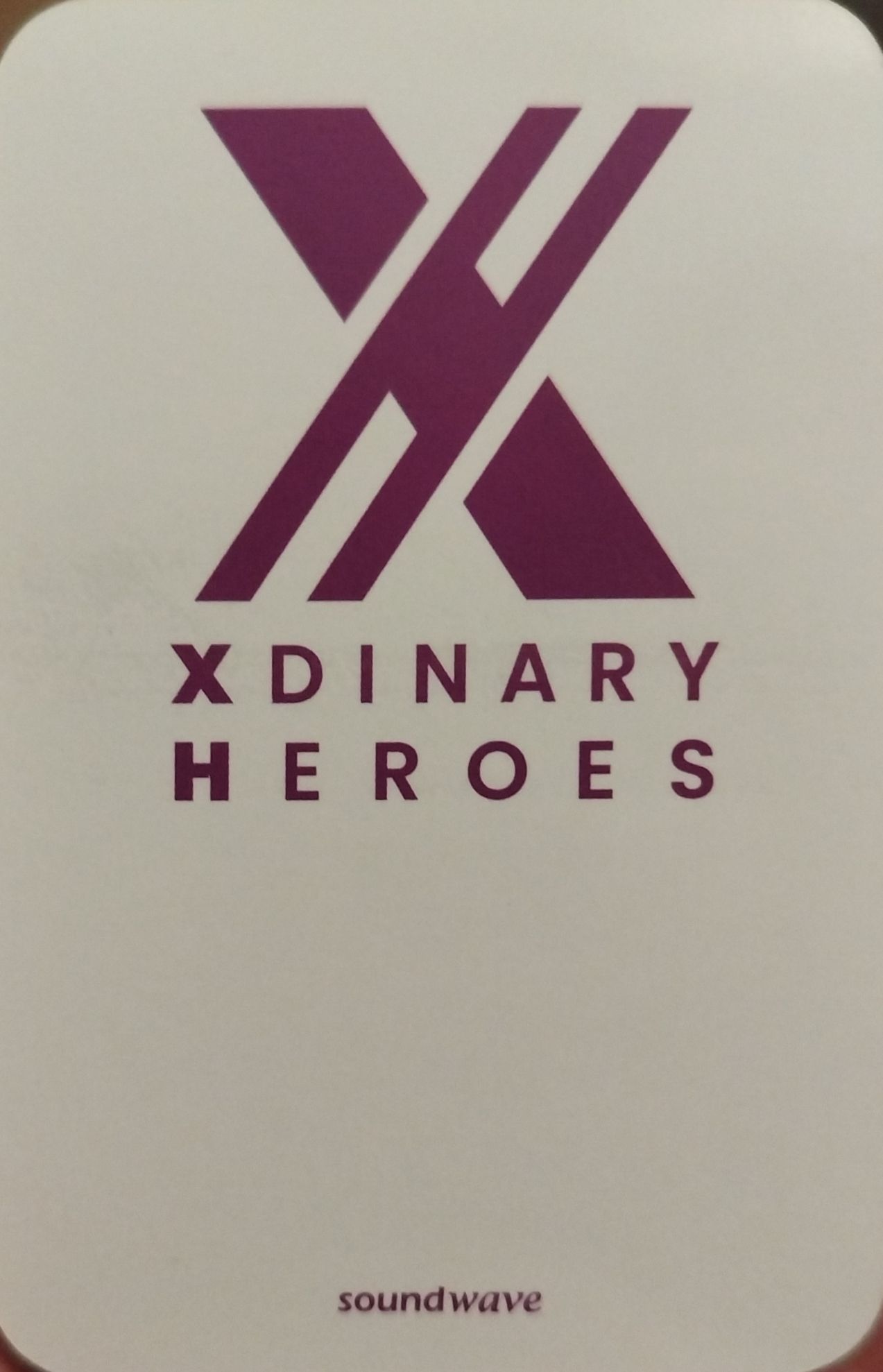 Gaon Xdinary Heroes photocard back side - Soundwave Preorder Set