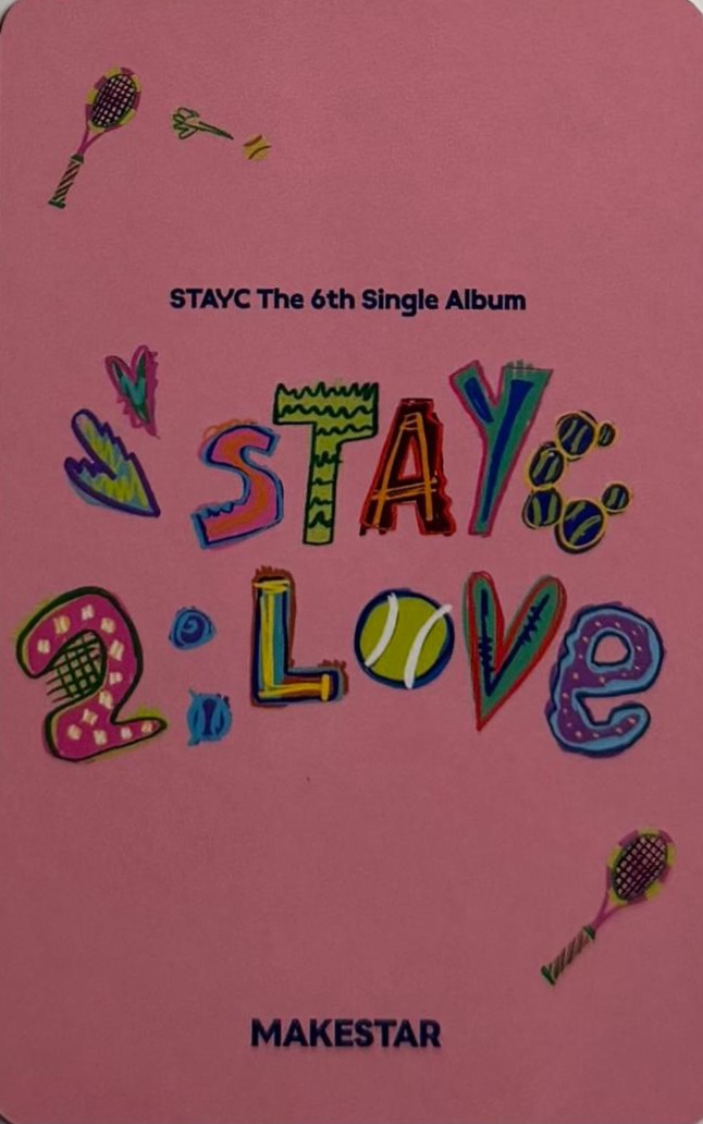 J STAYC photocard back side - Preorder Benefit