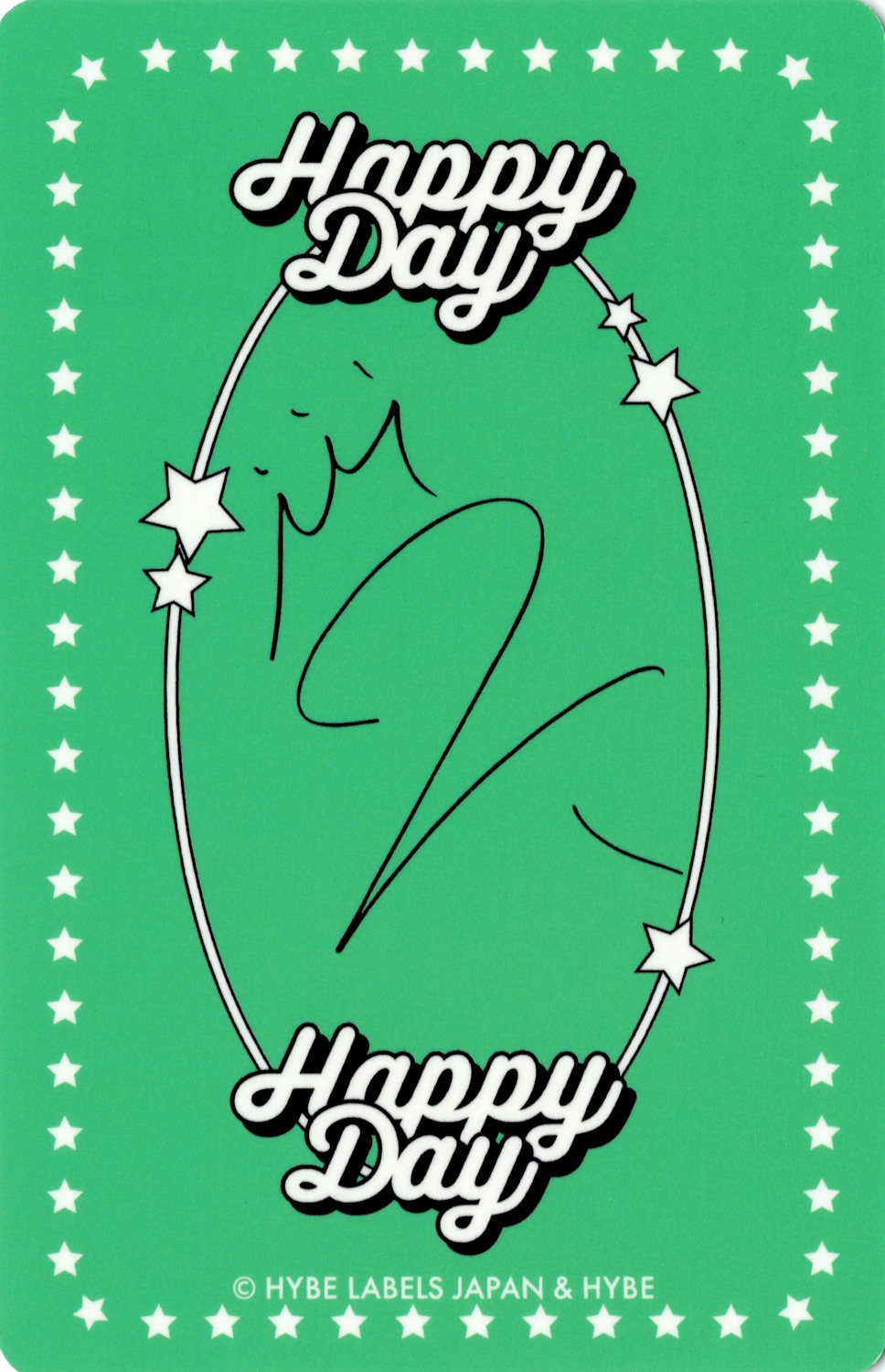 K &TEAM photocard back side - K Birthday Kit Photocard