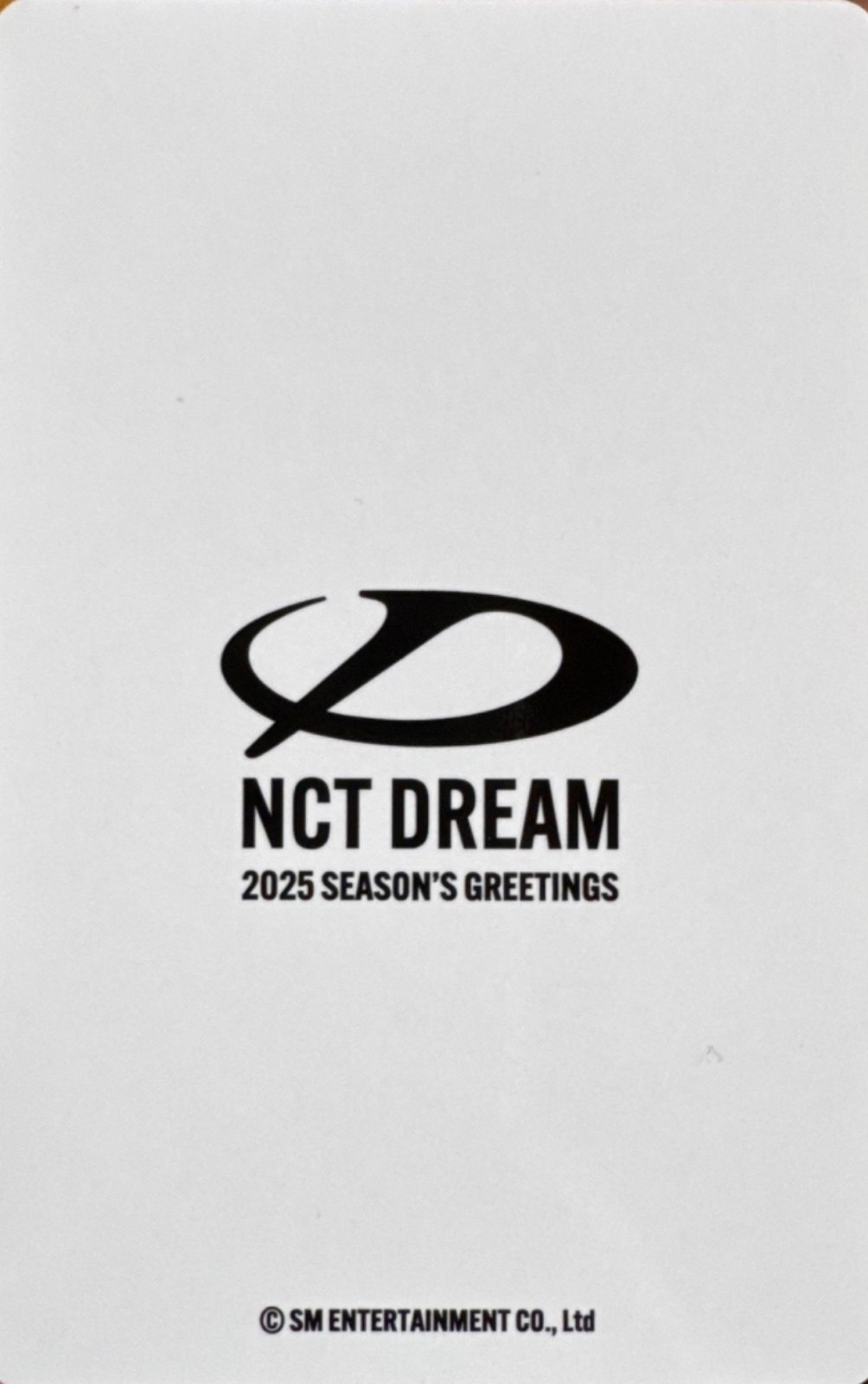 Mark NCT DREAM photocard back side - Selfie Photocards