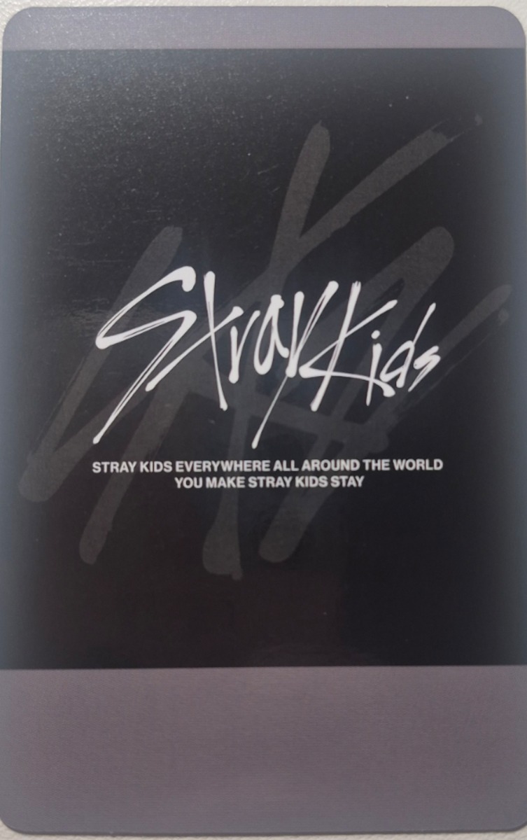 Felix Stray Kids photocard back side - Soundwave - Preorder