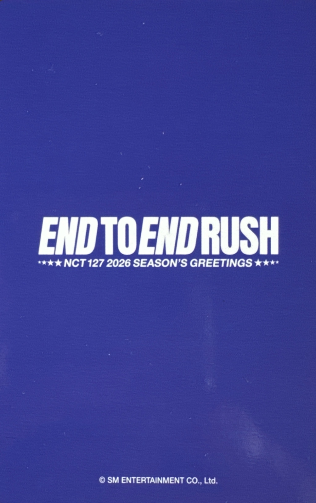 Doyoung NCT 127 photocard back side - Photocard Set