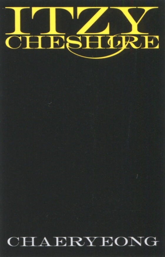 Chaeryeong ITZY photocard back side - Neon Photocard